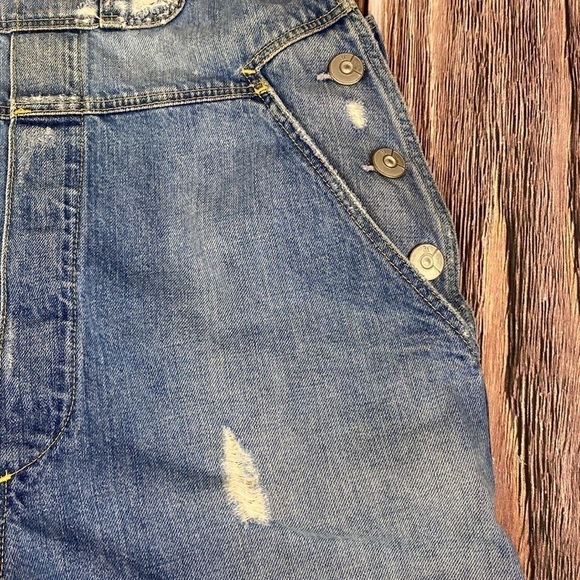 Woman’s 3X1 NY Overall Distressed Shorts- Made In USA - Size Medium - Picture 4 of 10
